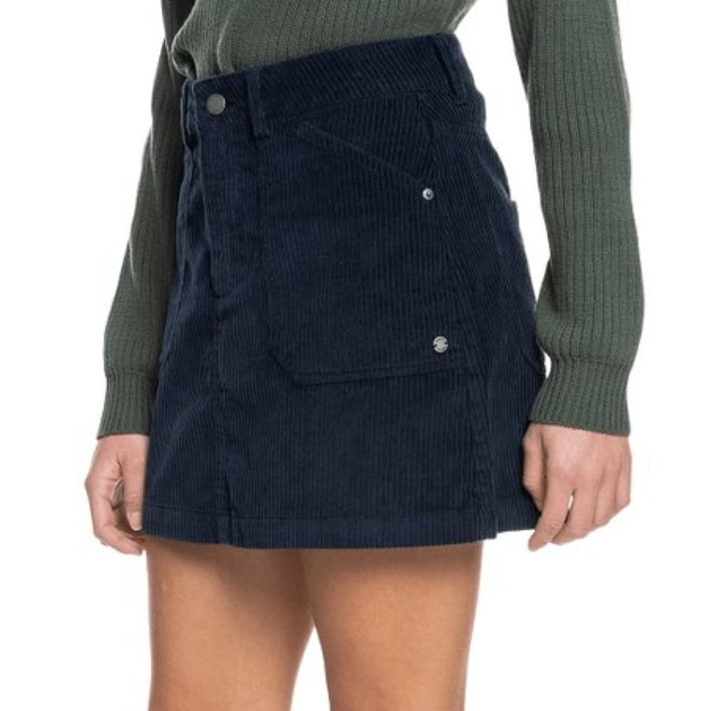 NWT Roxy Indigo Corduroy Amazing Break A-Line Miniskirt - Juniors